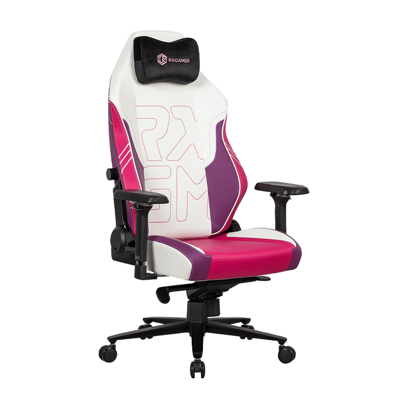 RXGAMER RX-2108R-A Mute Wheel Lumbar Dobbel Justerbar Ergonomisk Swivel Computer Gaming Stol